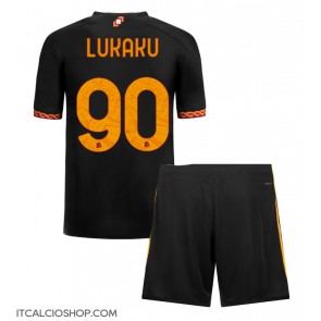 AS Roma Romelu Lukaku #90 Terza Maglia Bambino 2023-24 Manica Corta (+ Pantaloni corti)